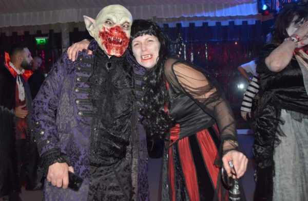 British tourists at the best Bran Castle Halloween party 2020 in Transylvania