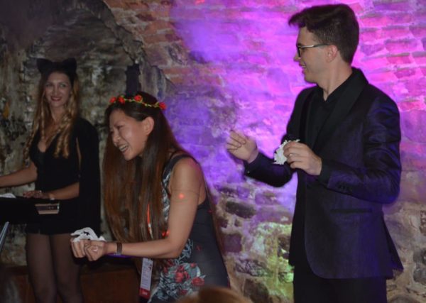 Magicians Show at the best Halloween party in Transylvania, Sighisoara Citadel Romania