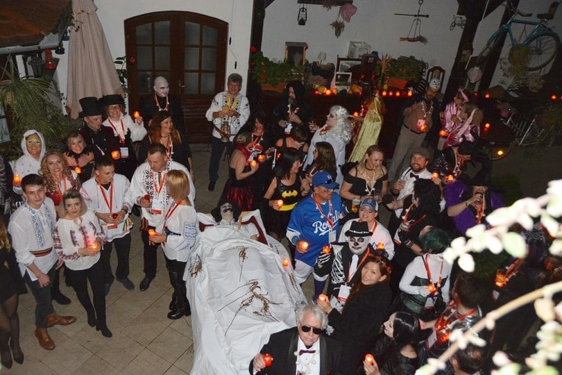 dracula-tour-on-halloween-Halloween Party in Sighisoara Citadel,  Dracula's birthplace